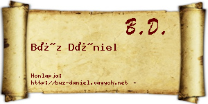 Búz Dániel névjegykártya